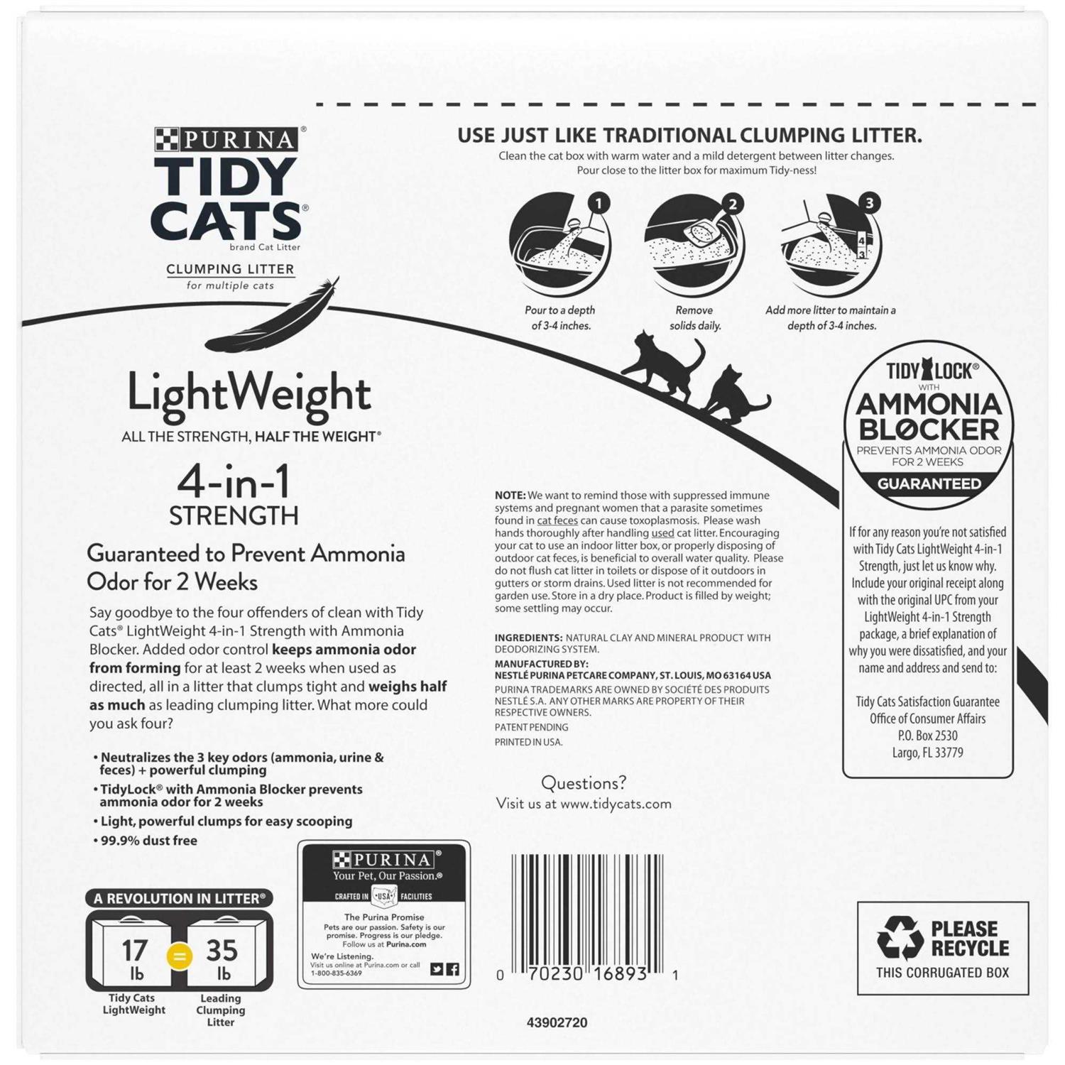 Purina Tidy Cats Low Dust Multi Cat Clumping Cat Litter - Healthber