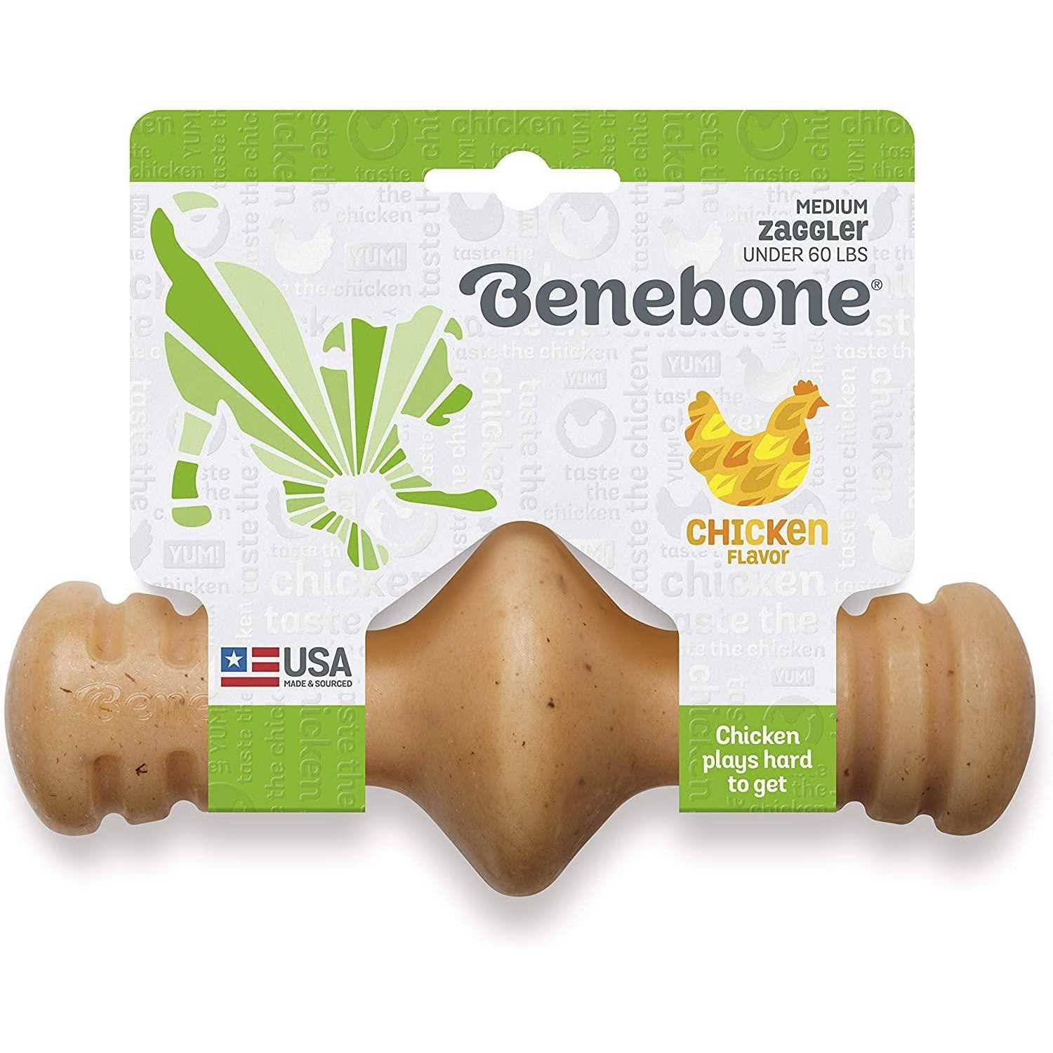 Benebone Chicken Zaggler Dog Chew Toy - Healthber