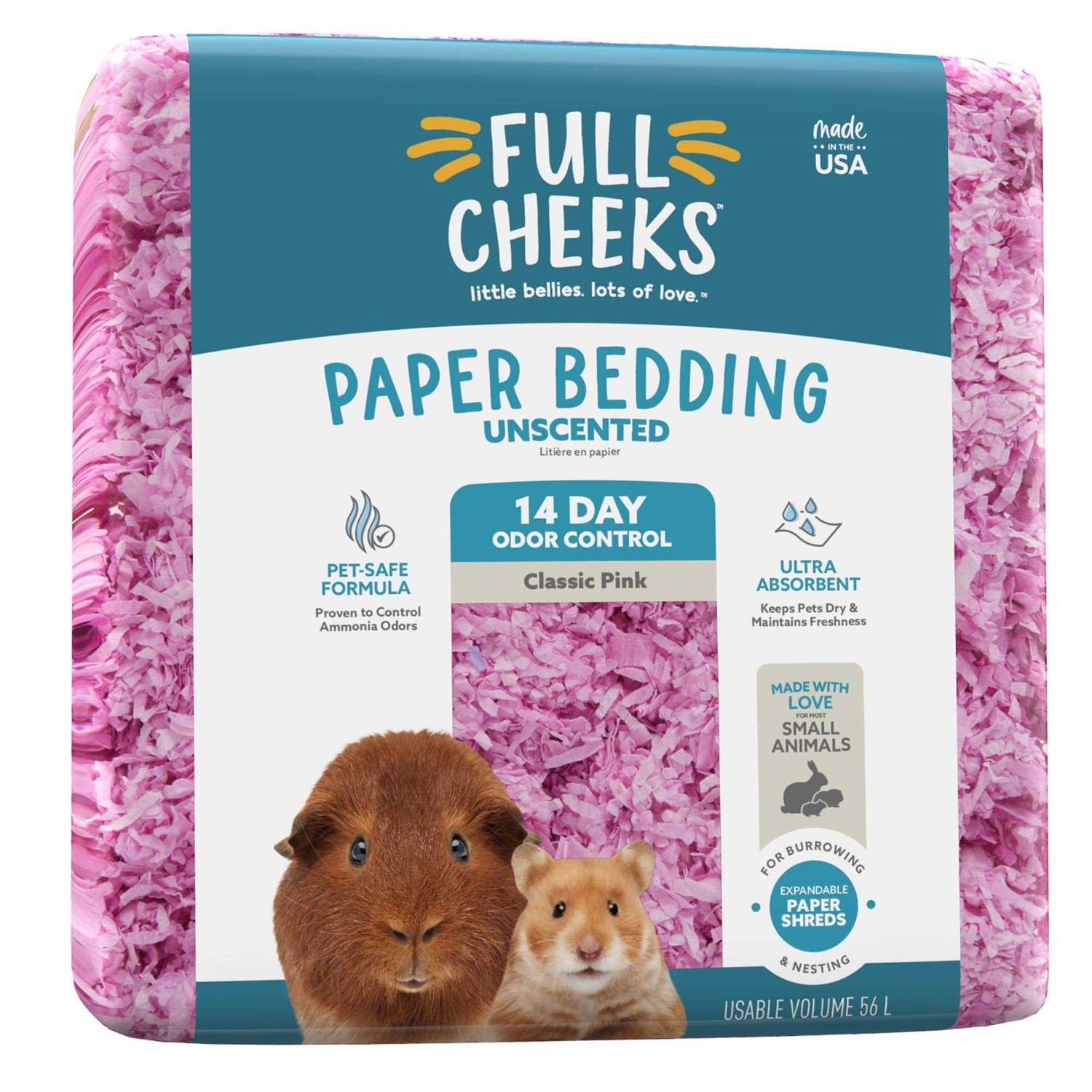 Full Cheeks Odor Control Small Pet Paper Bedding - Healthber