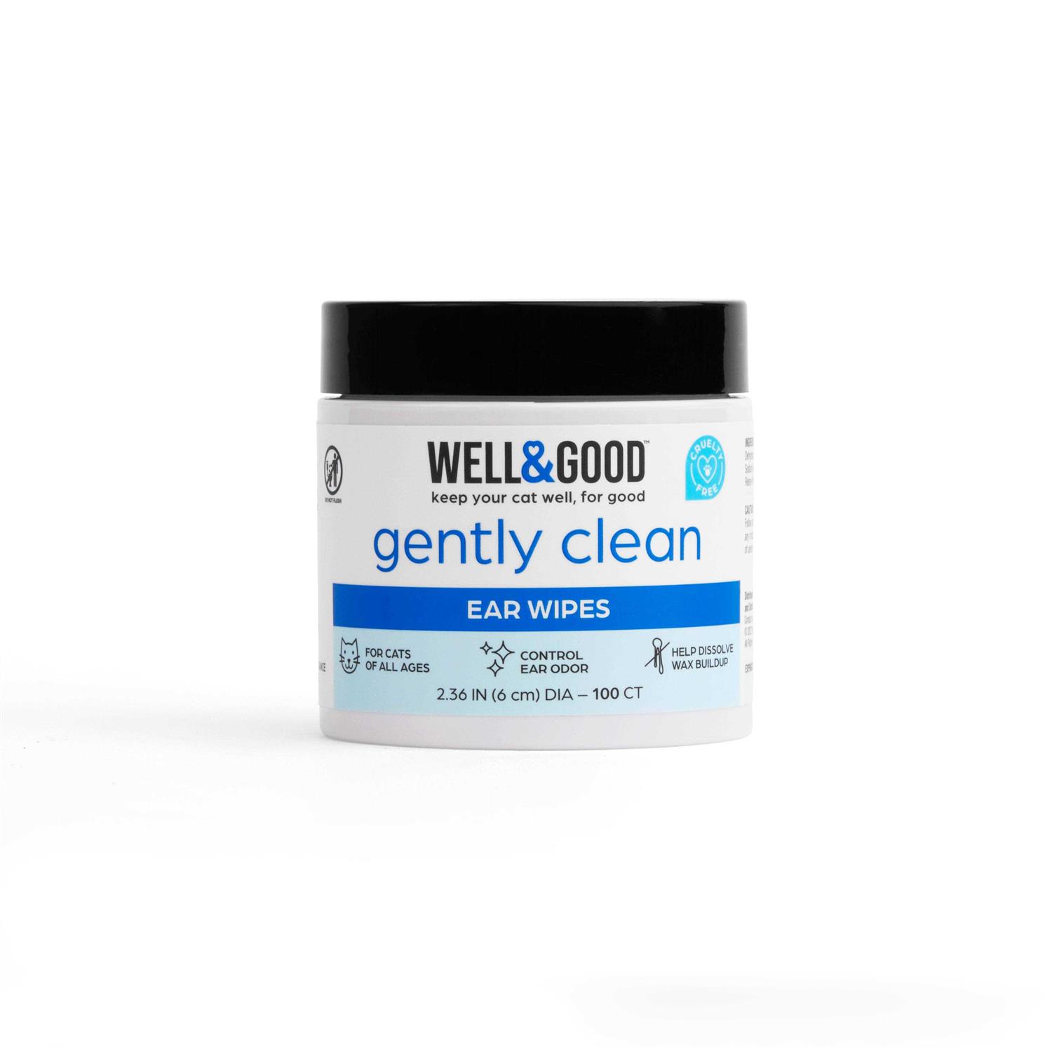 Well & Good Cat Ear Wipes - Healthber