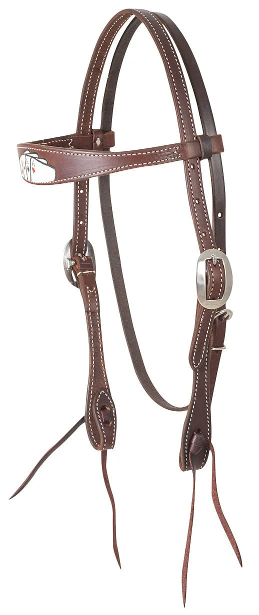 Classic Equine Tombstone Browband Headstall - Healthber