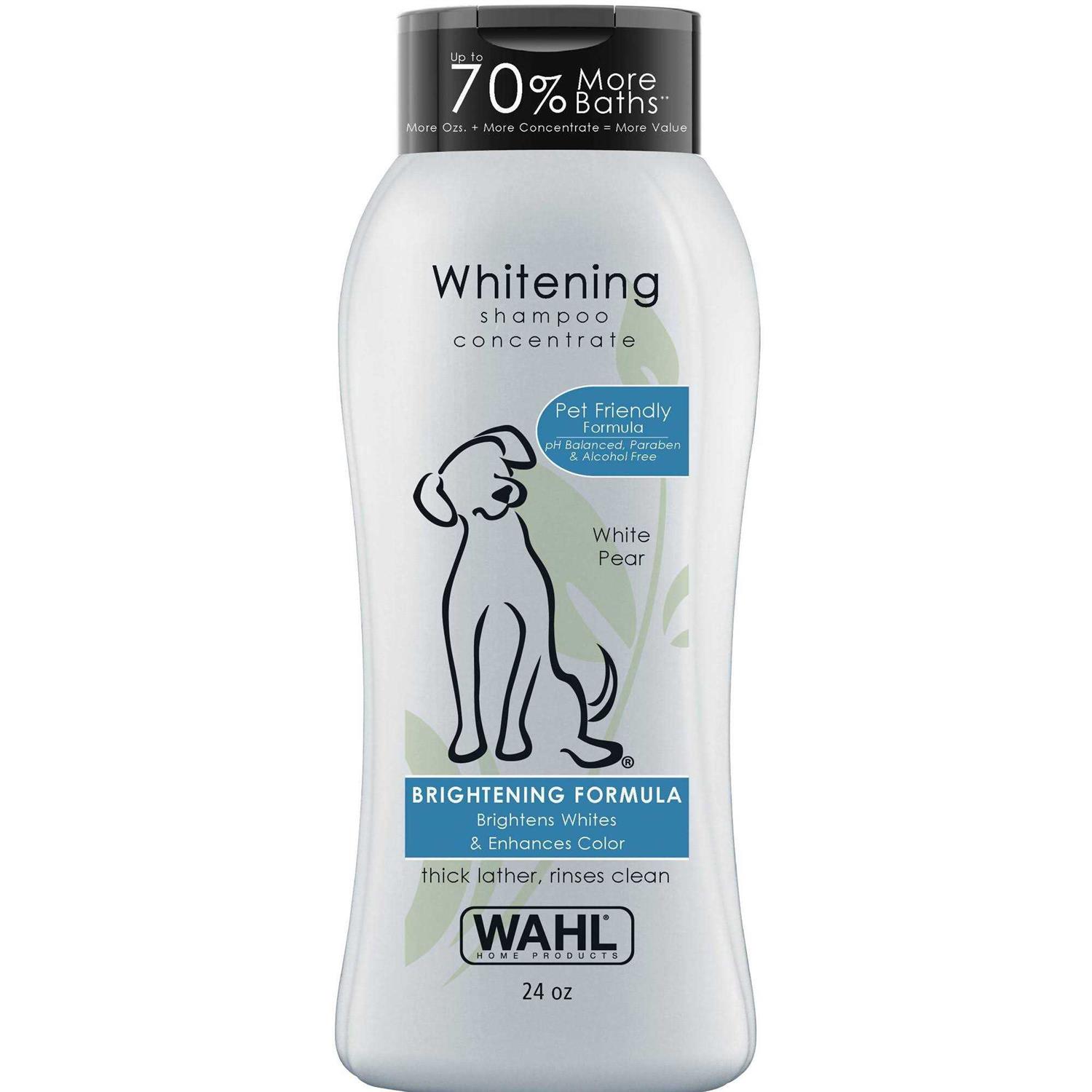 Wahl White Pear Brightening Shampoo for Pets Whitening & Animal Odor Control with Silky Smooth Results for Grooming Dirty Dogs - Healthber