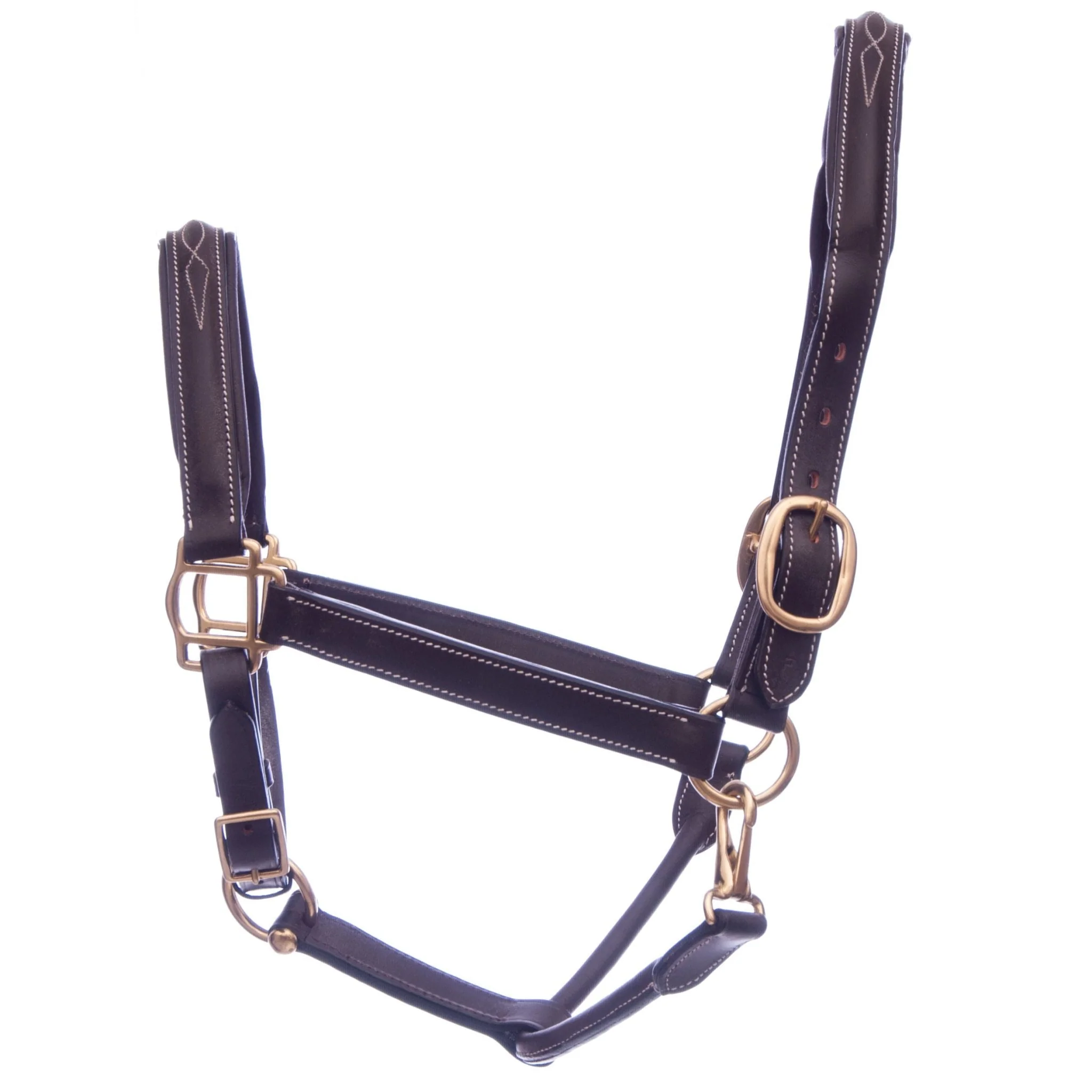 Uniquely English Fancy Stitched Leather Horse Halter - Healthber