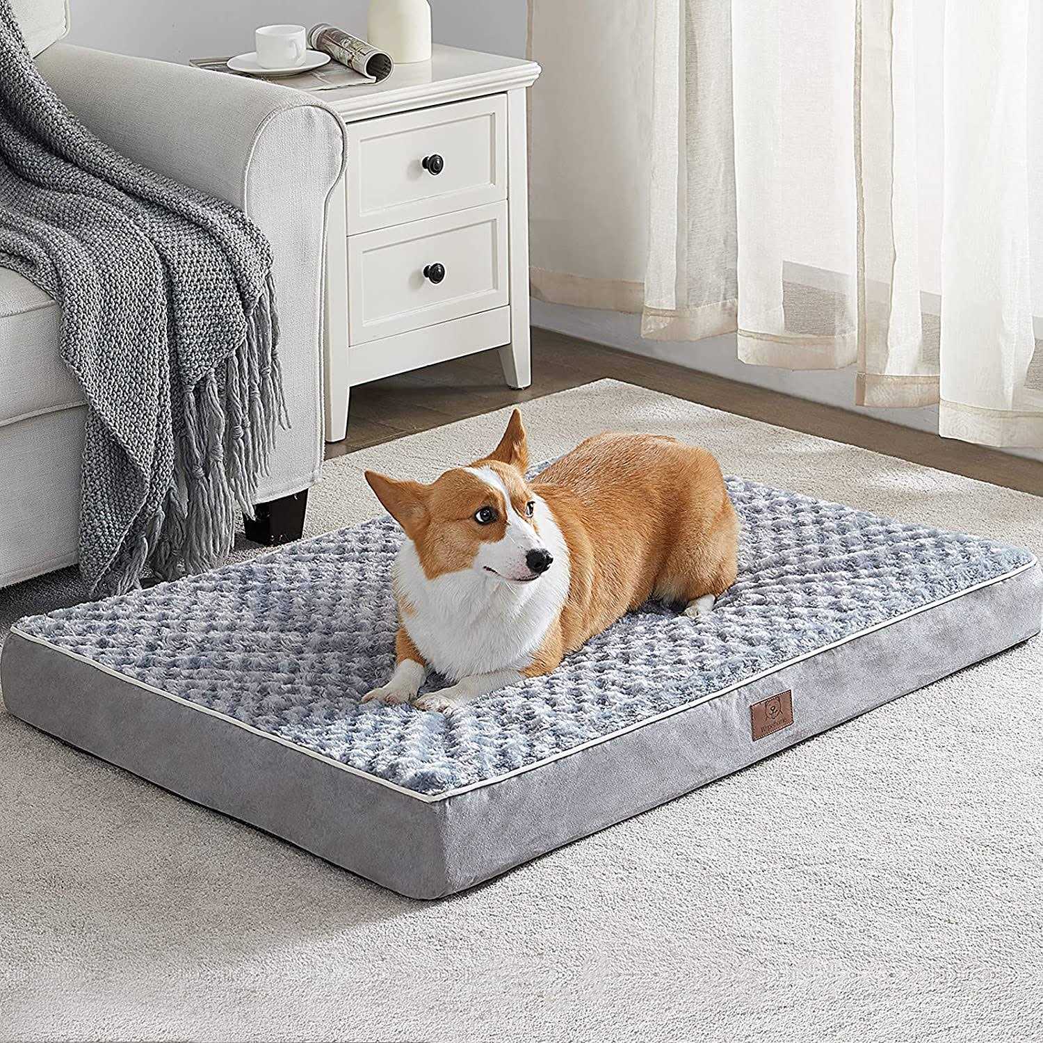 WNPETHOME Orthopedic Dog Beds for Large Dogs Extra Large Waterproof Dog Bed with Removable Washable Cover & Anti-Slip Bottom - Healthber