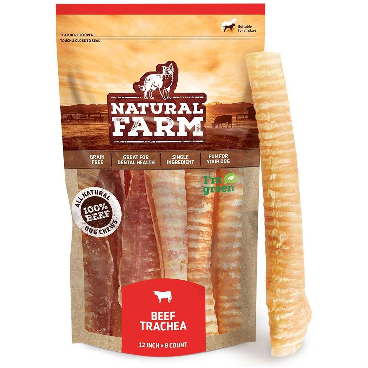 Natural Farm top premium Beef Trachea Dog Chews - Healthber