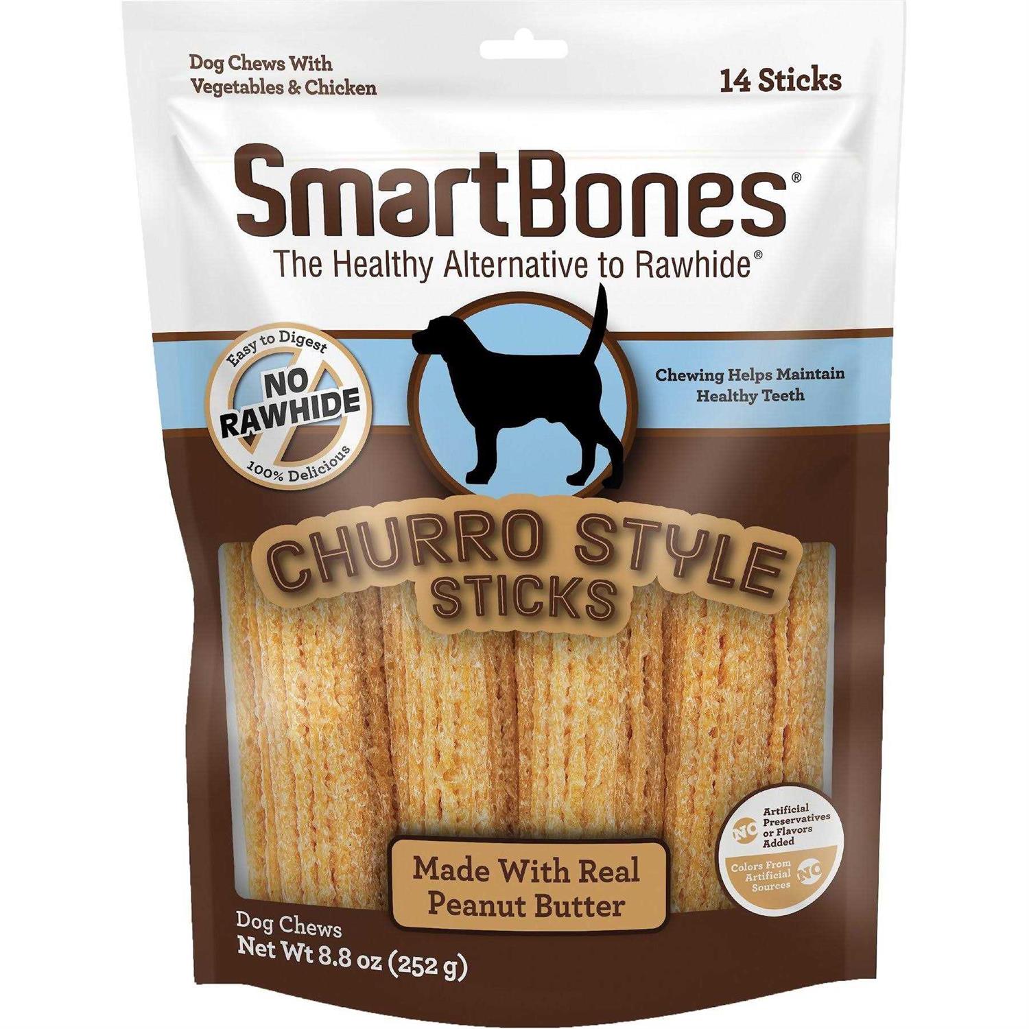 SmartBones Churro Style Sticks 14 Count - Healthber