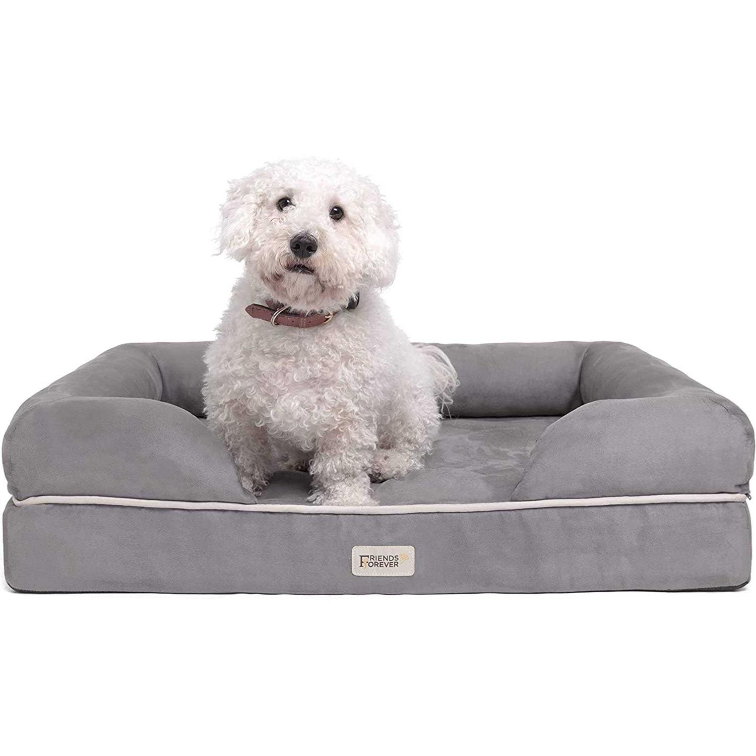 Friends Forever Memory-Foam Orthopedic Dog Bed - Healthber