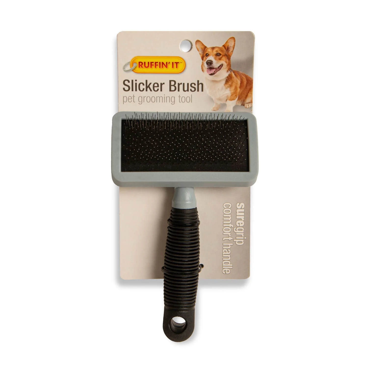 Slicker Brush, Medium, Comfort Grip - Healthber