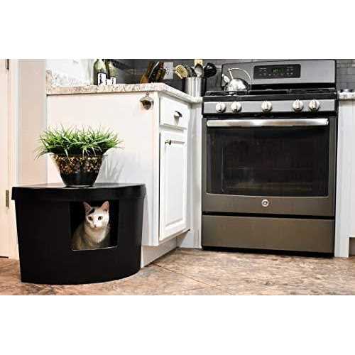 Plastic Enclosed Standard Litter Box Kitangle - Healthber