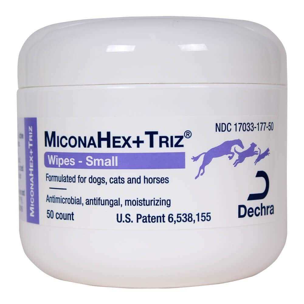 Dechra MiconaHex + Triz Wipes for Dogs - Healthber