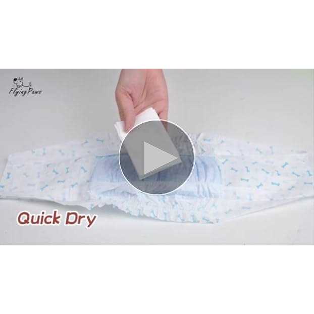 Flying Paws Male Dog Diapers Absorbent Male Dog Wraps Belly Bands for Male Dogs with Leak Protection, Excitable Urination, Incontinence, or Male - Healthber