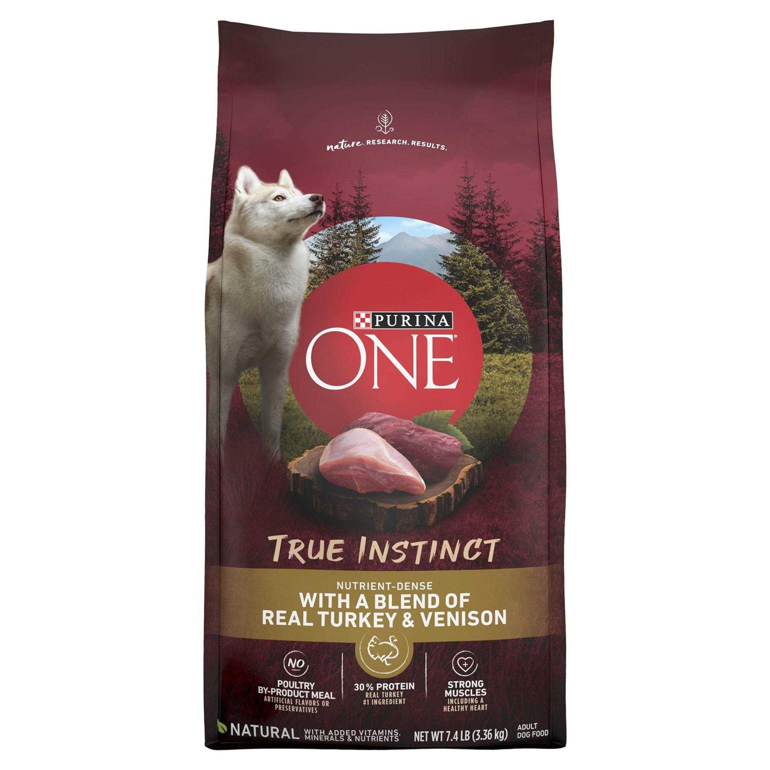 Purina ONE Real Turkey & Venison True Instinct Dry Dog Food - Healthber