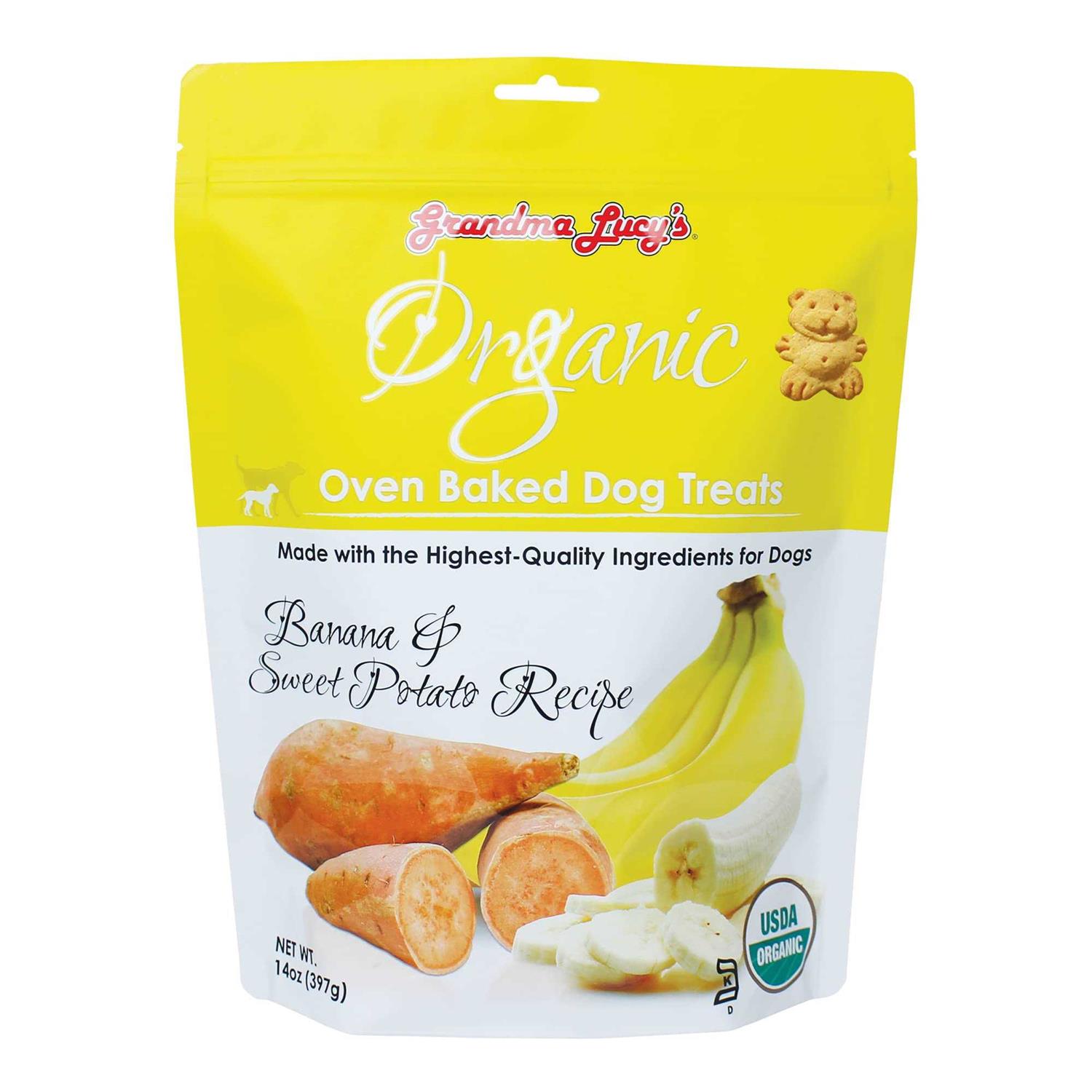 Grandma Lucy’s Dog Treats Organic Banana & Sweet Potato Oven Baked - Healthber