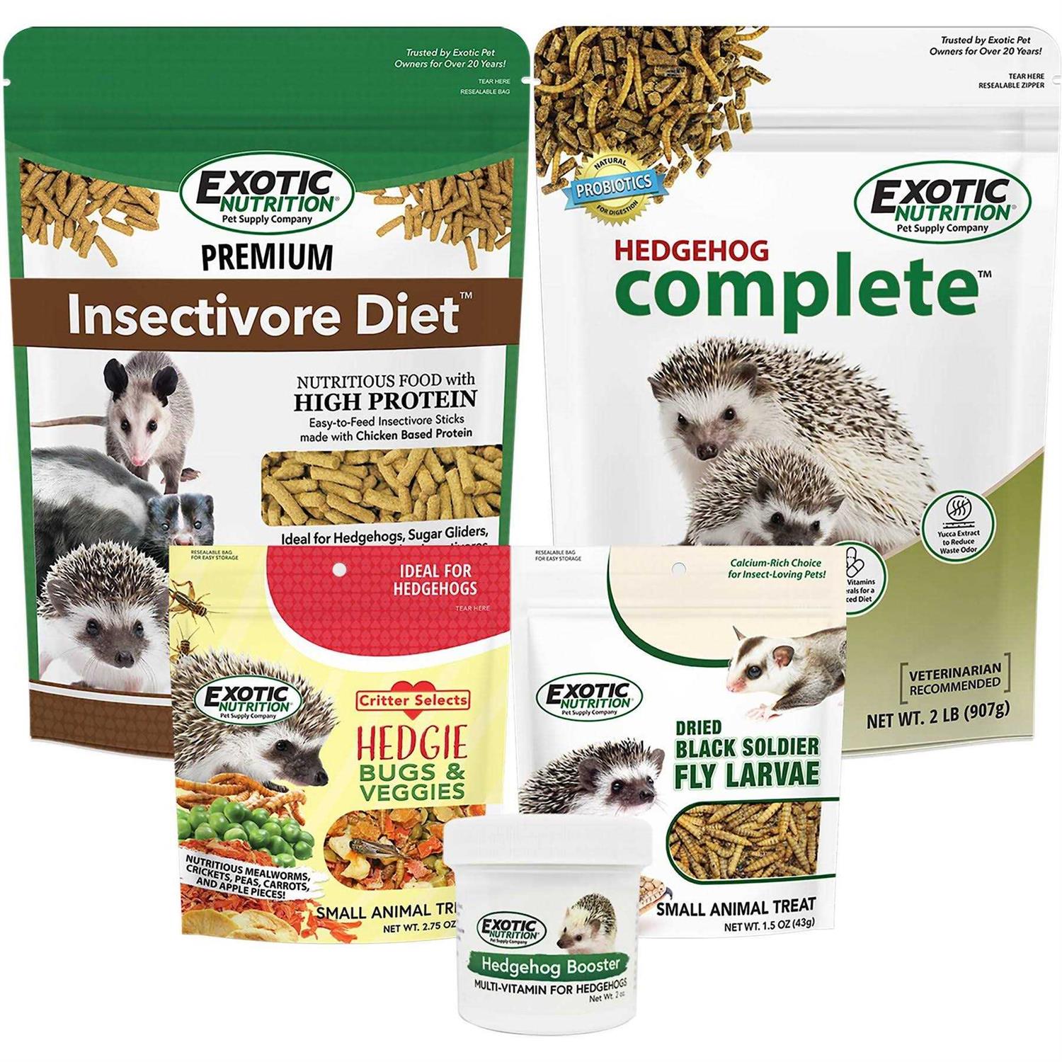 Exotic Nutrition Hedgehog Food Starter Kit - Healthber
