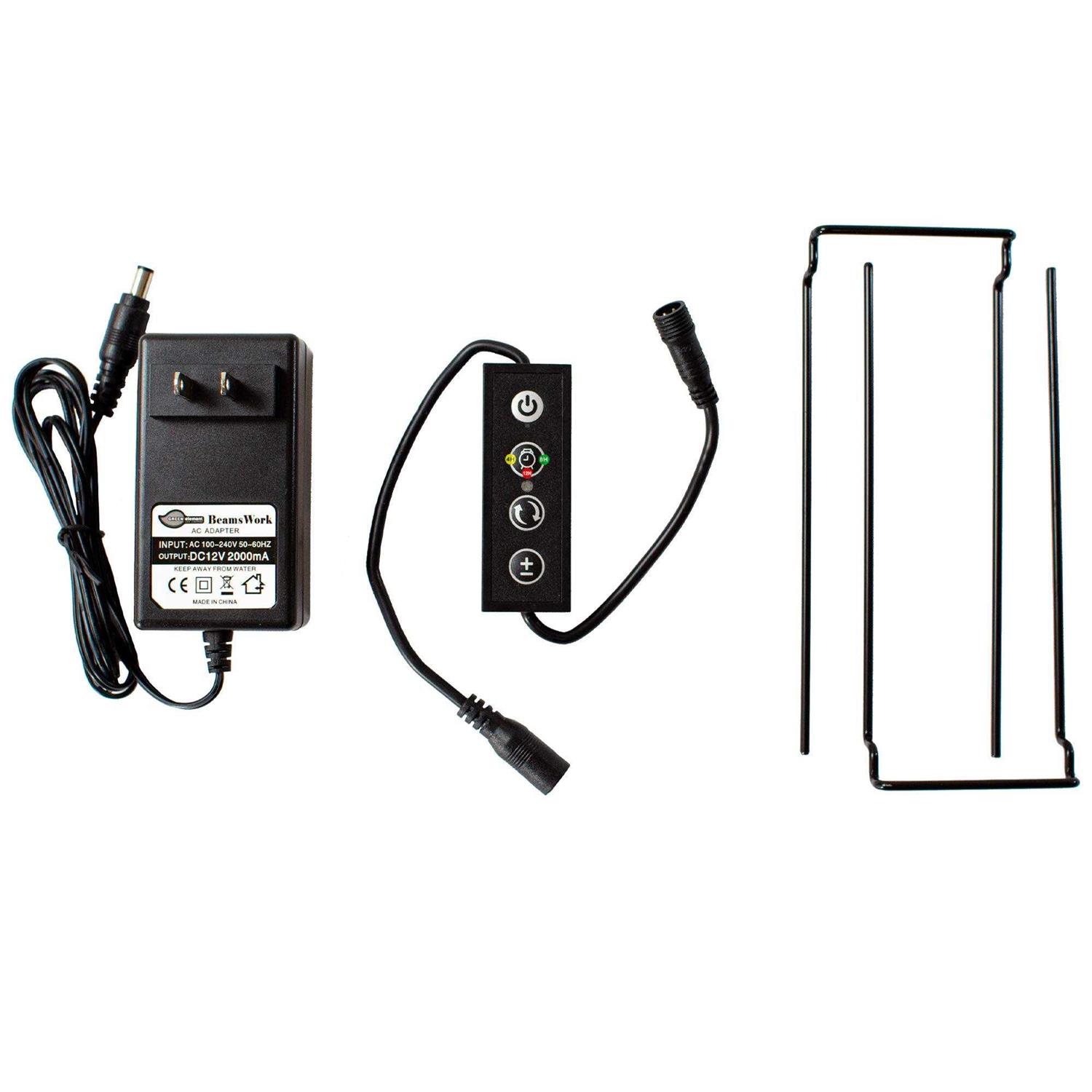 BeamsWork Vivio Full Spectrum LED Timer Adjustable Dimmer Aquarium Fish Tank Light Freshwater 12 20 24 30 36 48 - Healthber