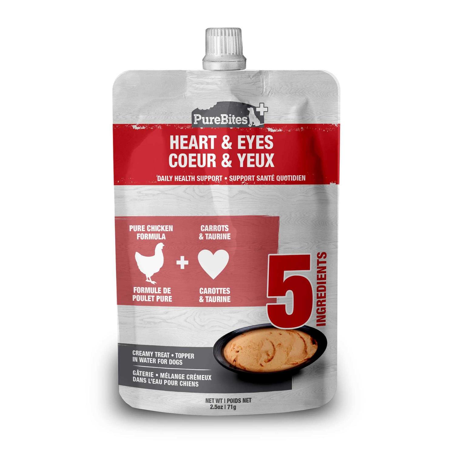 PureBites Plus Squeezables Treat Topper Heart & Eyes - Healthber