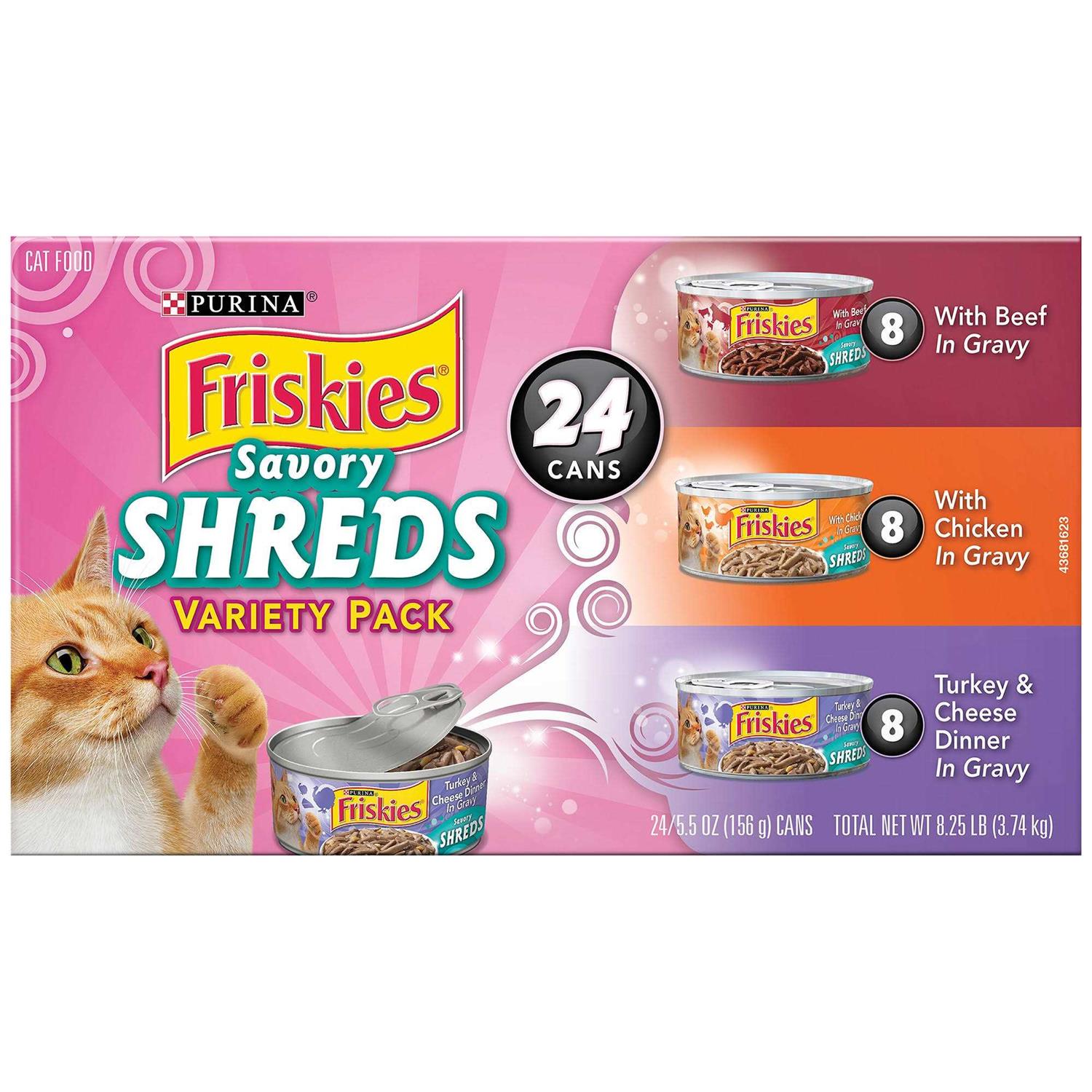 Purina Friskies Savory Shreds Wet Cat Food - Healthber