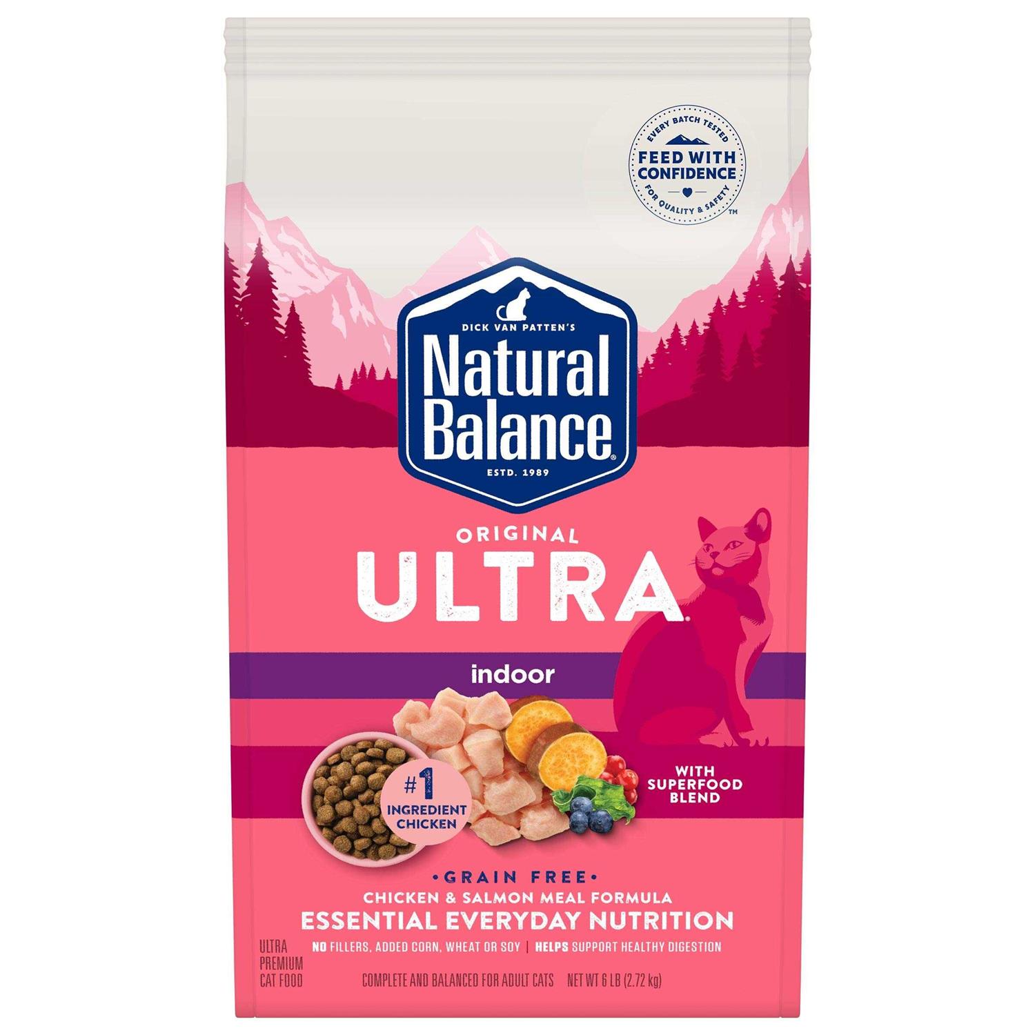Natural Balance Original Ultra Dry Cat Food Indoor Chicken & Salmon Meal - Healthber