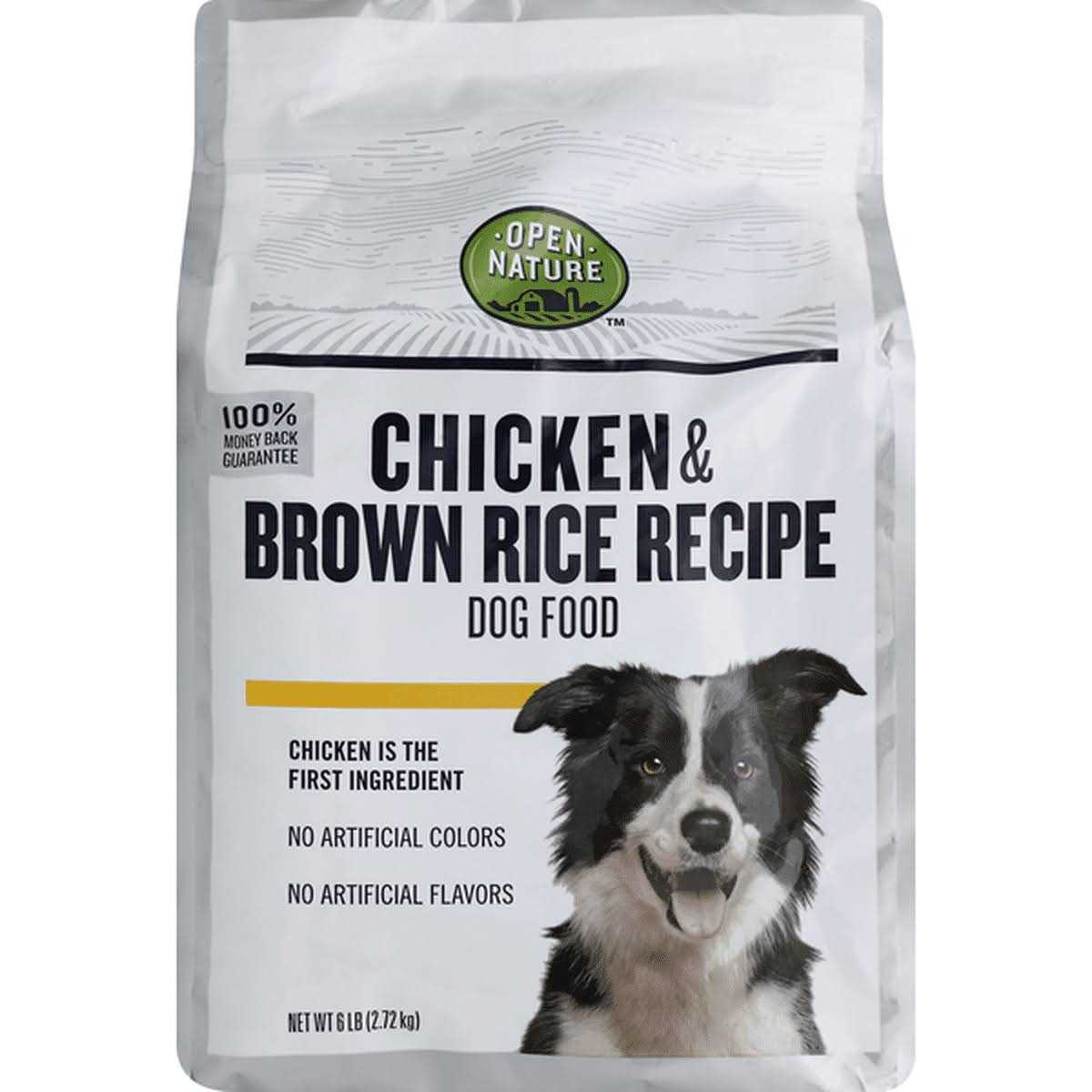 Open Nature Chicken & Brown Rice Recipe Dry Dog Food - Healthber