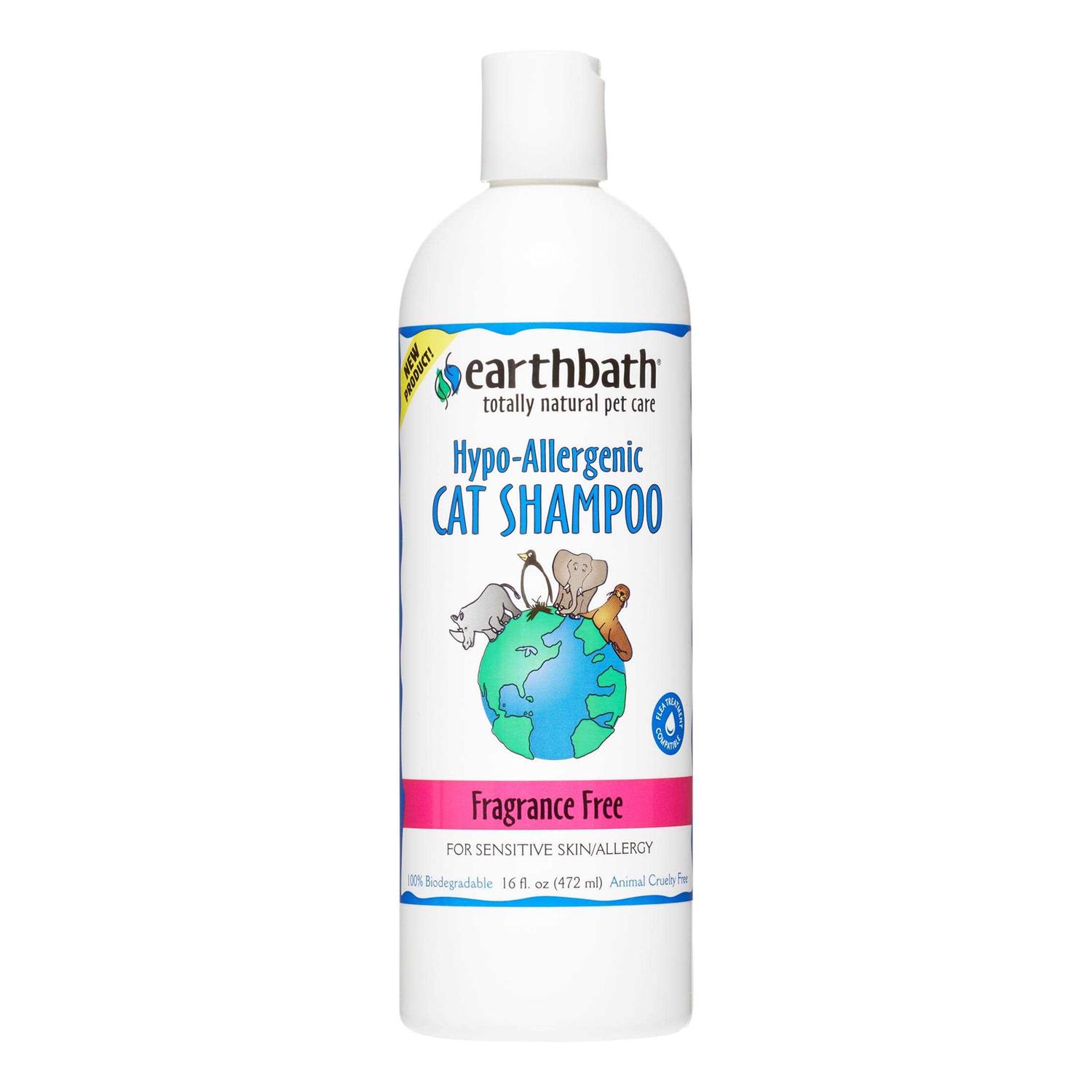 Earthbath Fragrance Free Hypo-Allergenic Cat Shampoo - Healthber