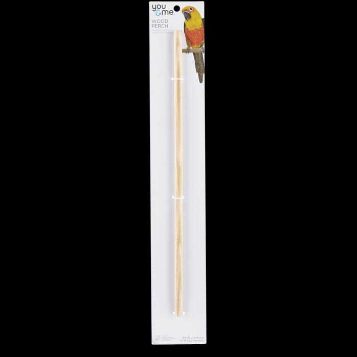 You & Me Wood 23.75 Bird Perch - Healthber