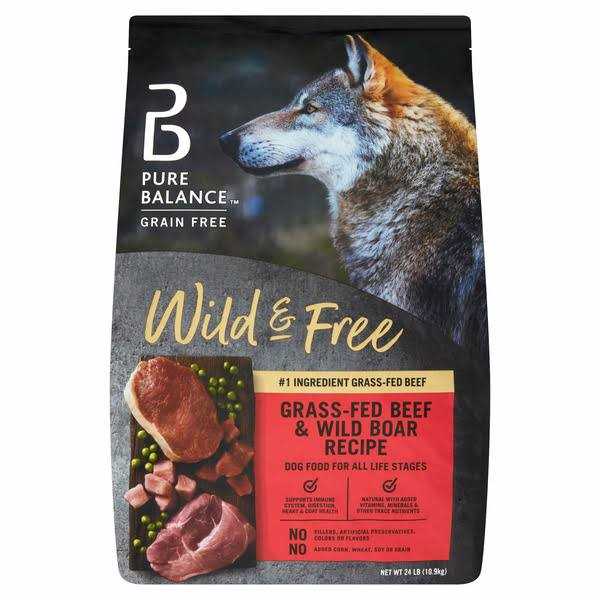 Pure Balance Wild & Free Beef & Wild Boar Recipe Dry Dog Food - Healthber
