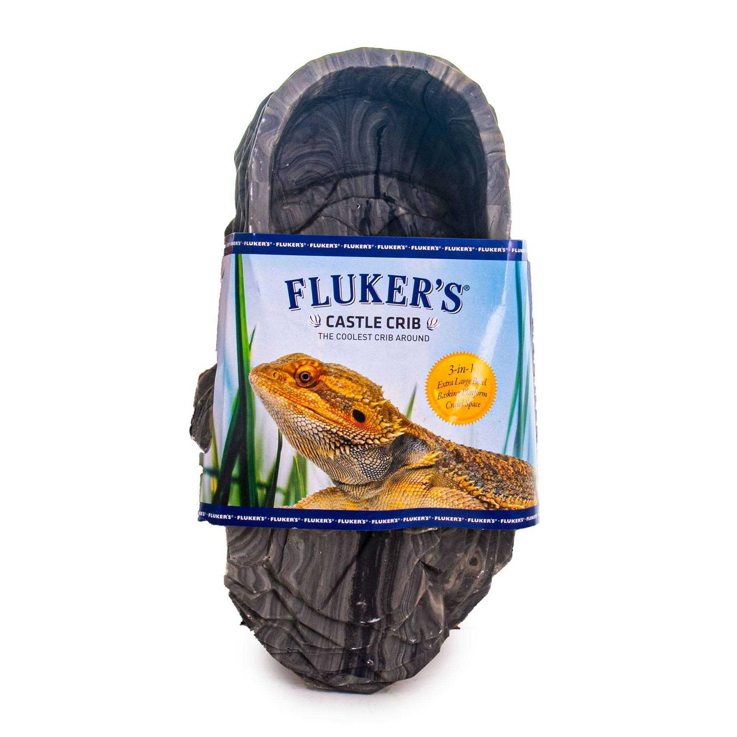 Flukers Castle Crib Reptile Basking Platform and Hide - Healthber