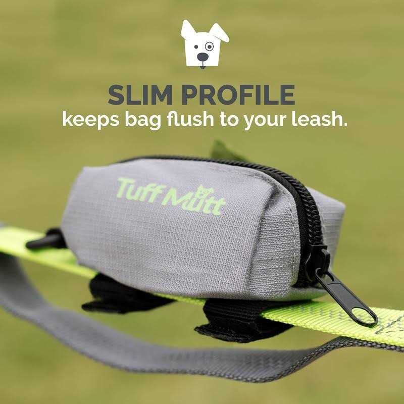 Tuff Mutt Leash Attachment Poop Bag Holder - Healthber
