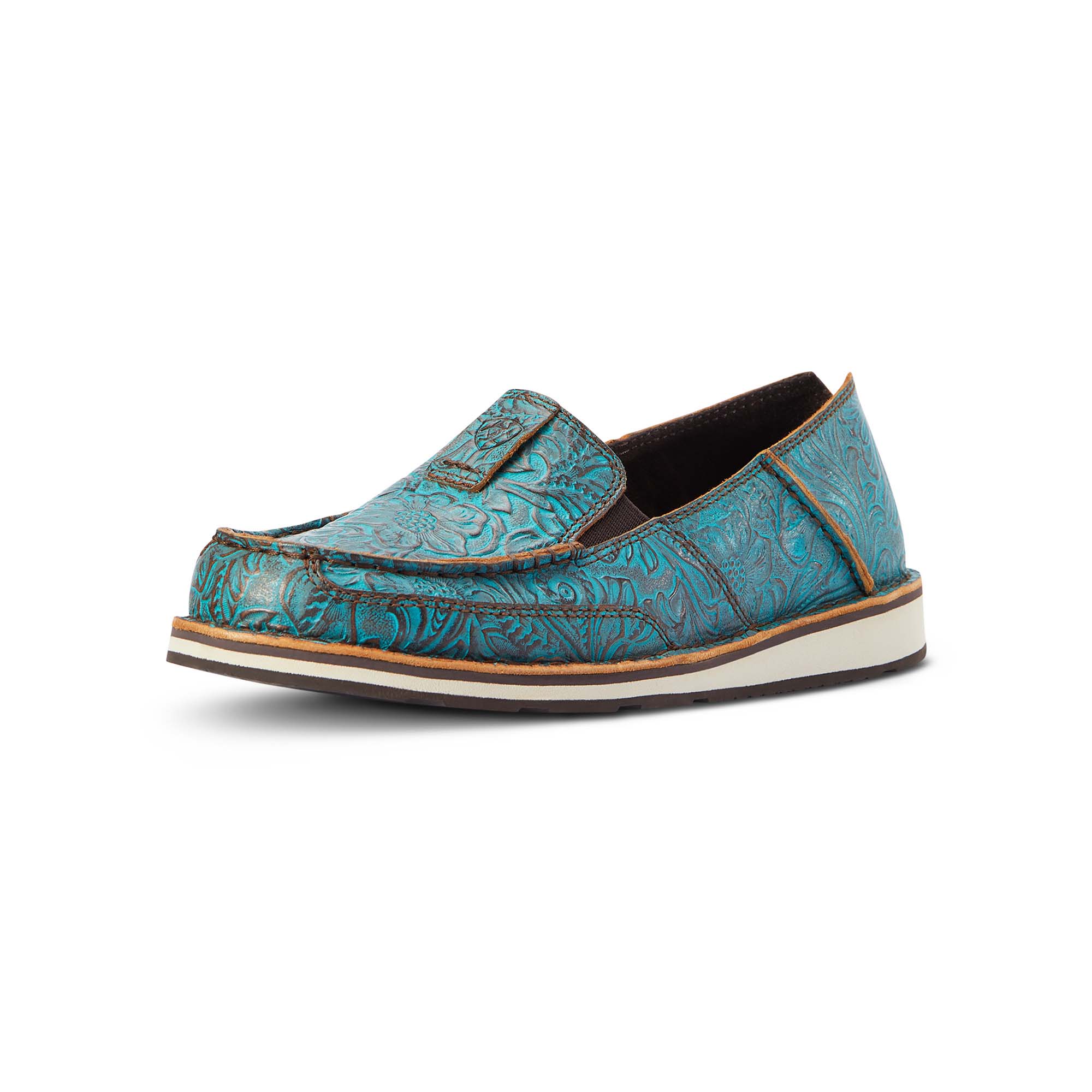 Ariat Women's Cruiser, Brushed Turquoise Floral Embossed - Healthber