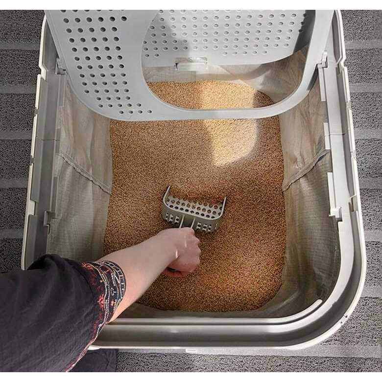 Modkat MKXL103 XL Litter Box, Top-Entry or Front-Entry Configurable - Healthber
