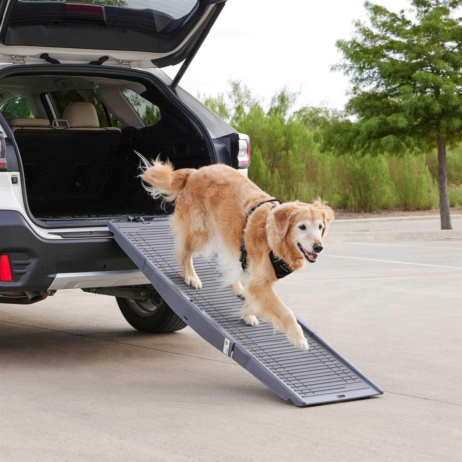 Frisco Tri-Fold Travel Dog Car Ramp - Healthber