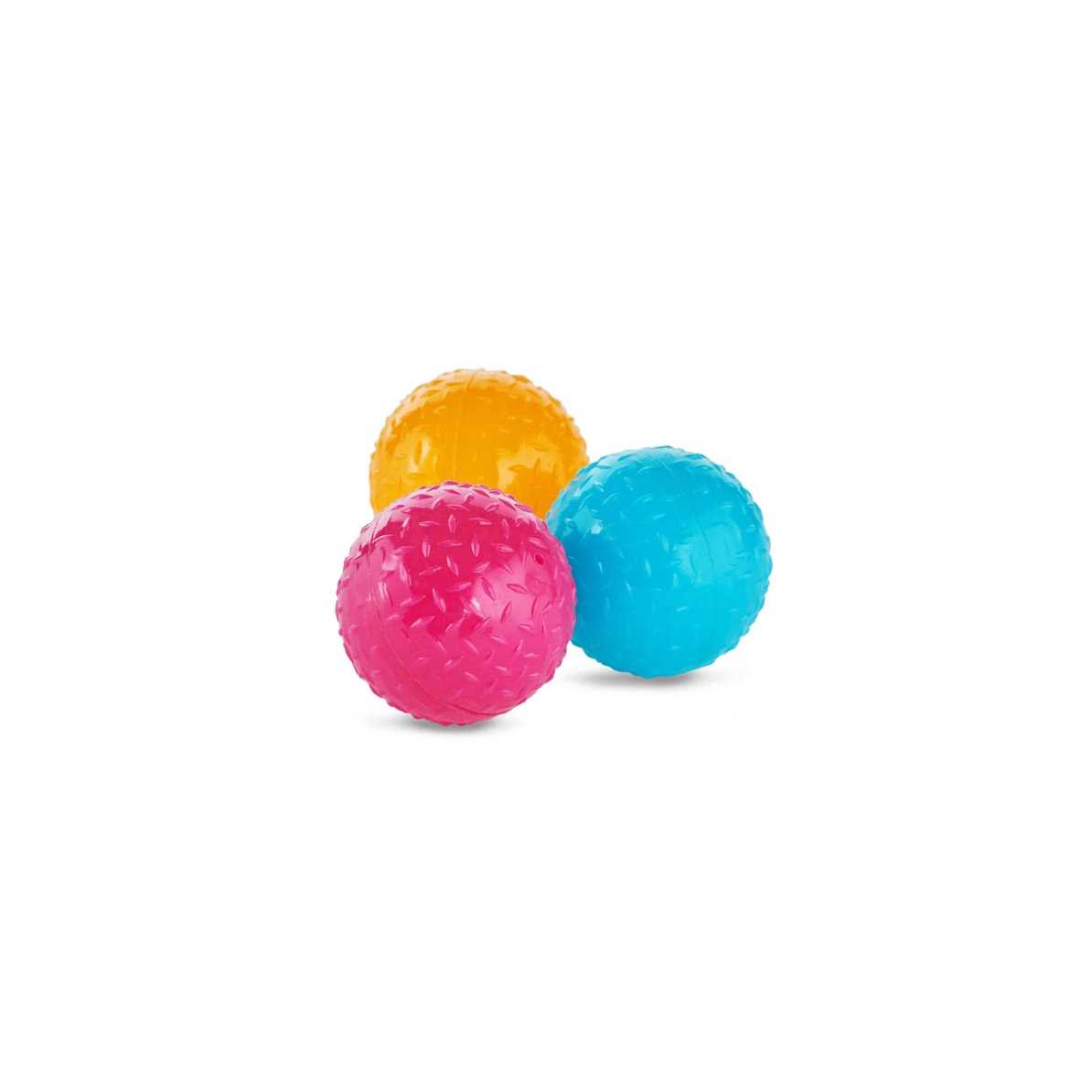Leaps & Bounds Romp & Run Glow-in-The-Dark Bouncy Ball Assortment Dog Toy - Healthber