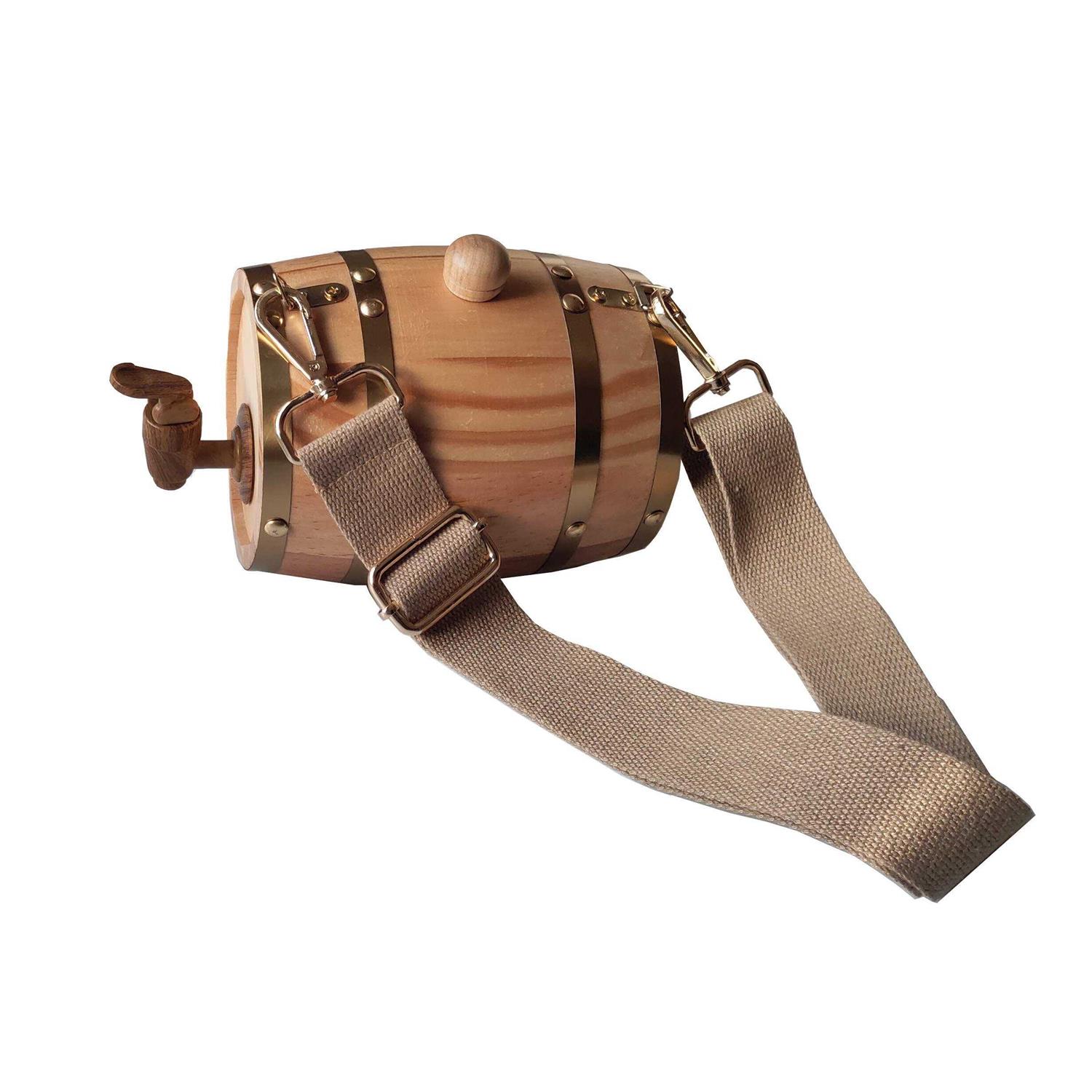 St Bernard Rescue Barrel Collar,Saint Bernard Barrel Collar 1/2 Liter Size Keg with Adjustable Hoops - Healthber