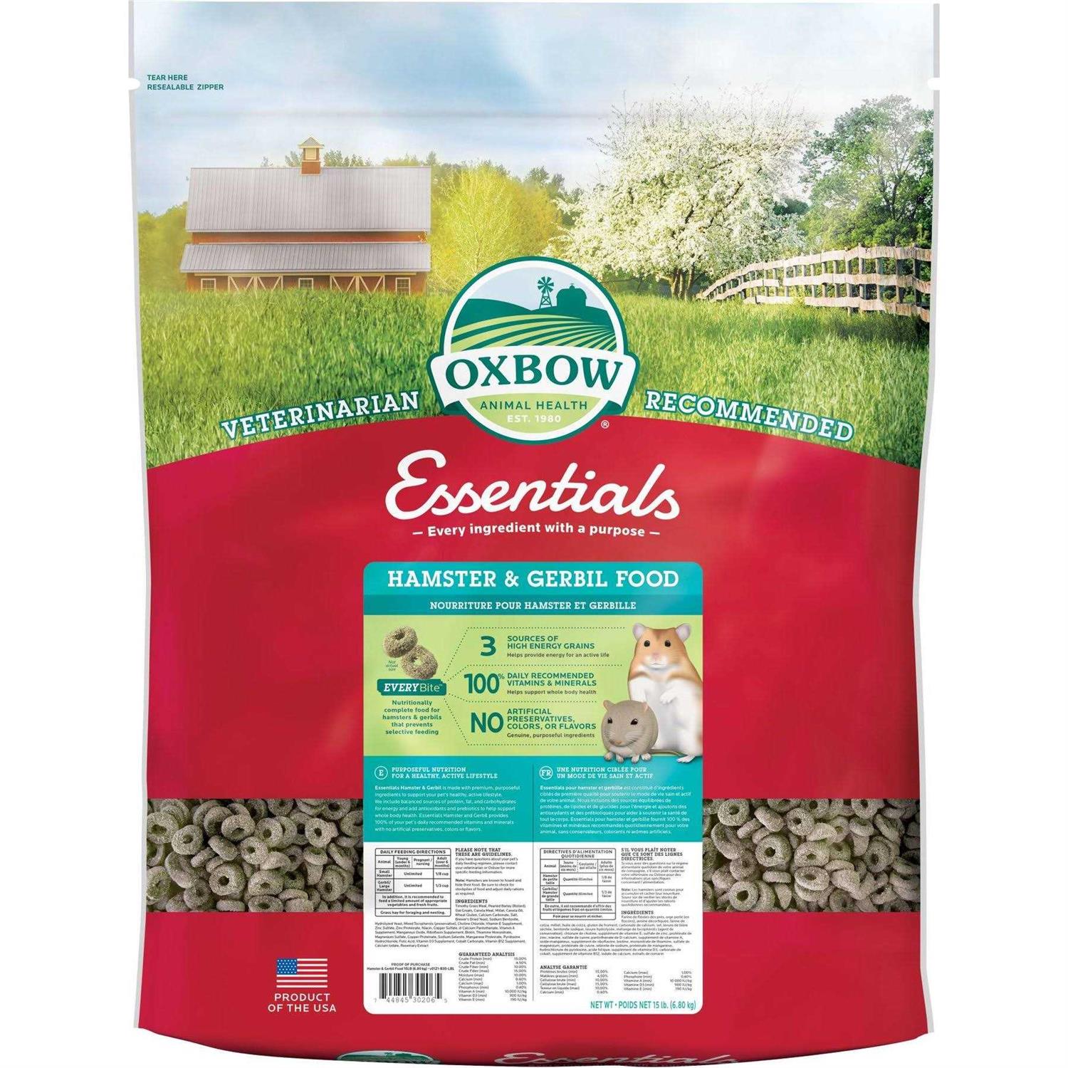 Oxbow Essentials Hamster/Gerbil Food - Healthber