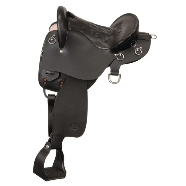 King Series Trekker Tooled Endurance Saddle with Horn - Healthber