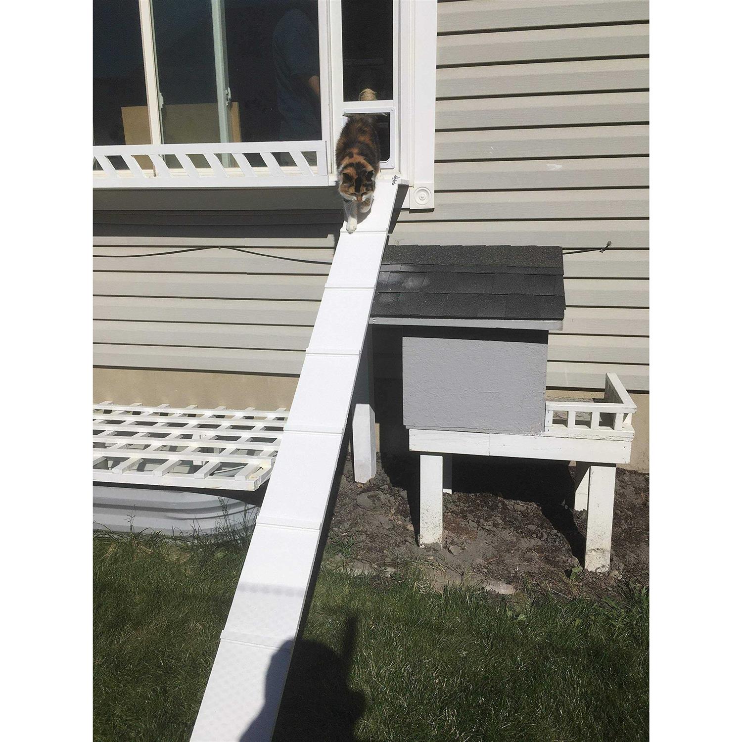 Whiskers and Windows cat Door for Horizontal Sliding Windows Great for Cats - Healthber