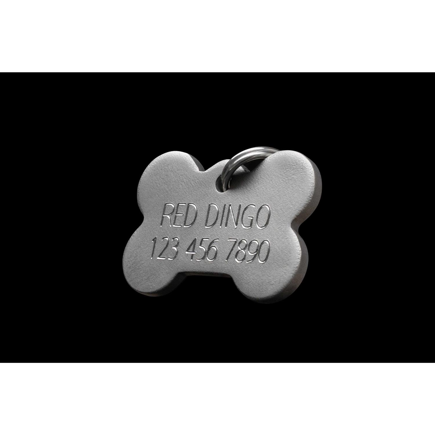 Red Dingo Bone Pet ID Dog Tag - Healthber