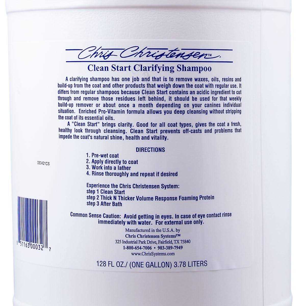 Chris Christensen Clean Start Clarifying Shampoo - Healthber
