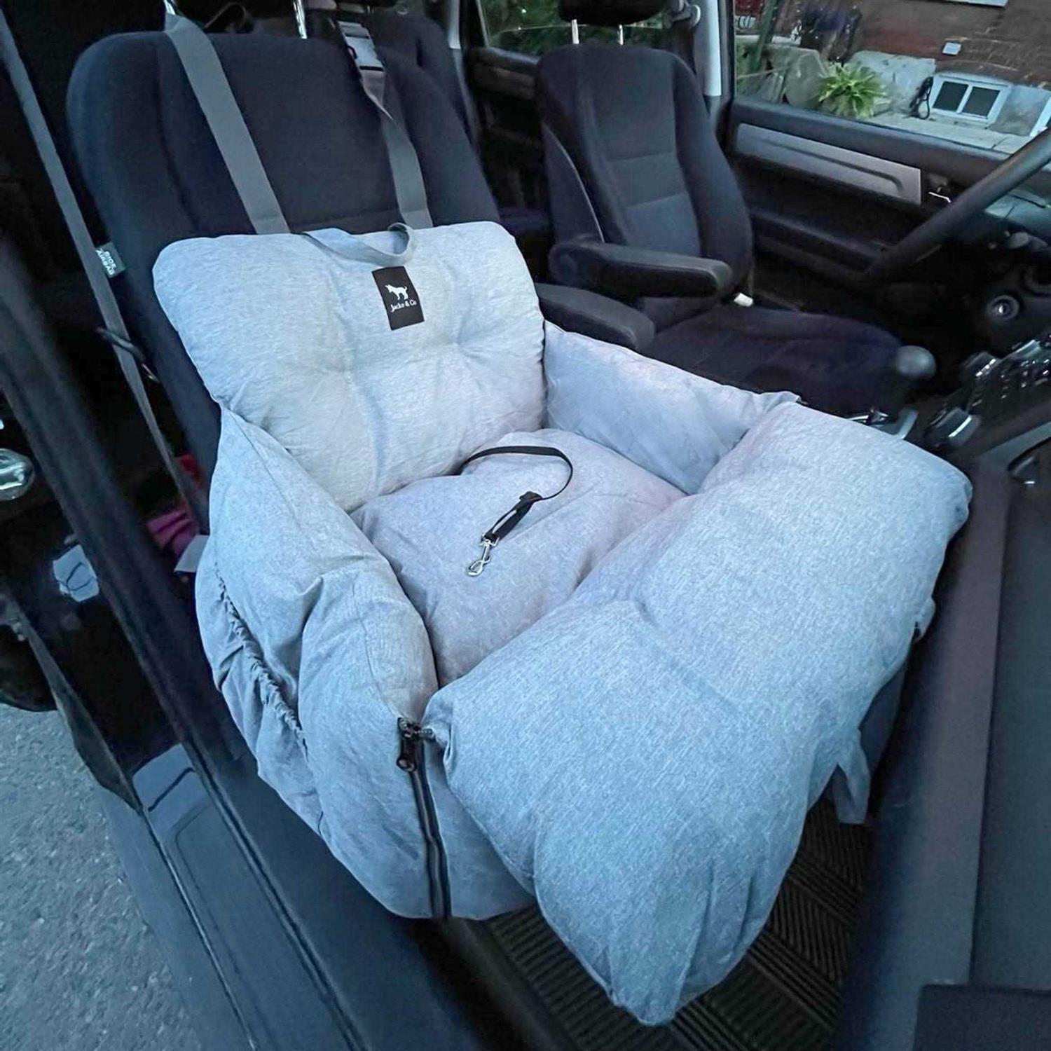 JACKO & CO Premium Dog Car Seat & Booster Seat for Small & Medium Pets Under 35lbs - Healthber