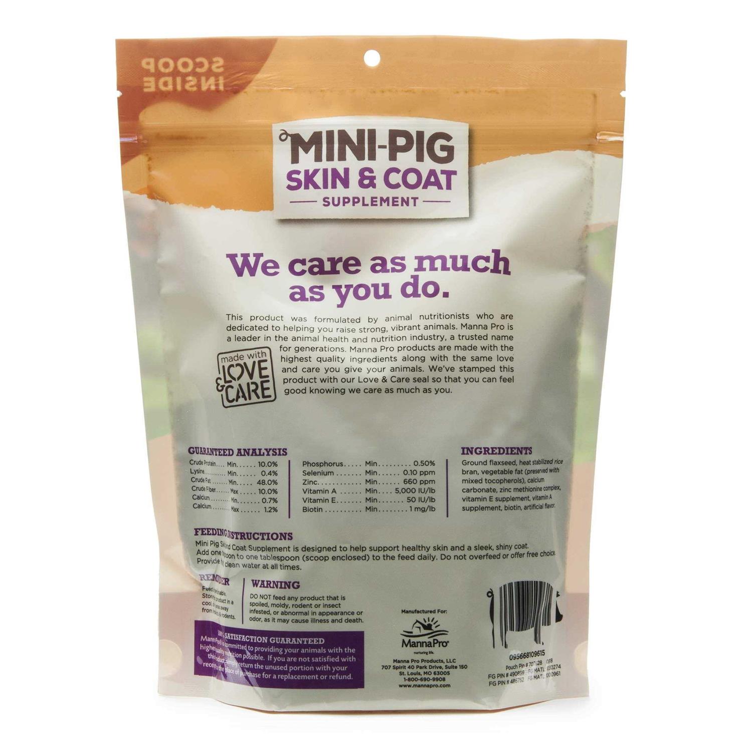 Manna Pro Mini Pig Skin & Coat Supplement - Healthber