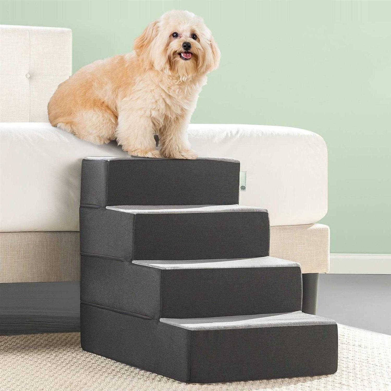 Zinus Easy Pet Stairs Pet Ramp - Healthber