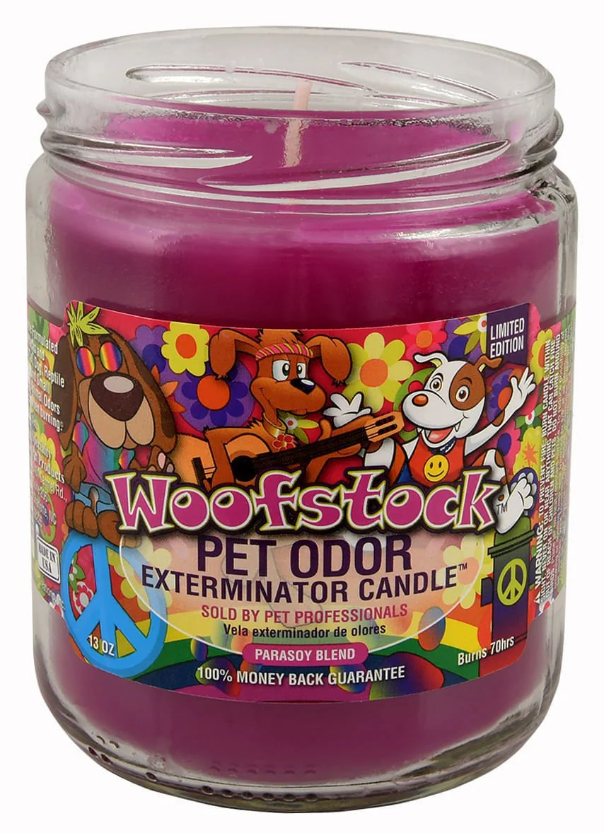 Pet Odor Exterminator Candle, Woofstock, 13 oz - Healthber