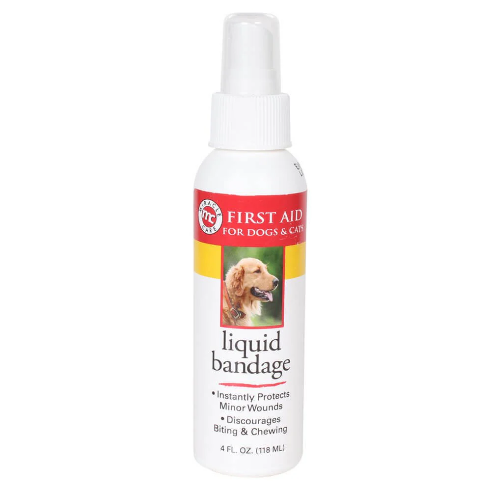 Kwik-Stop Liquid Bandage Spray for Dogs and Cats, 4 oz - Healthber