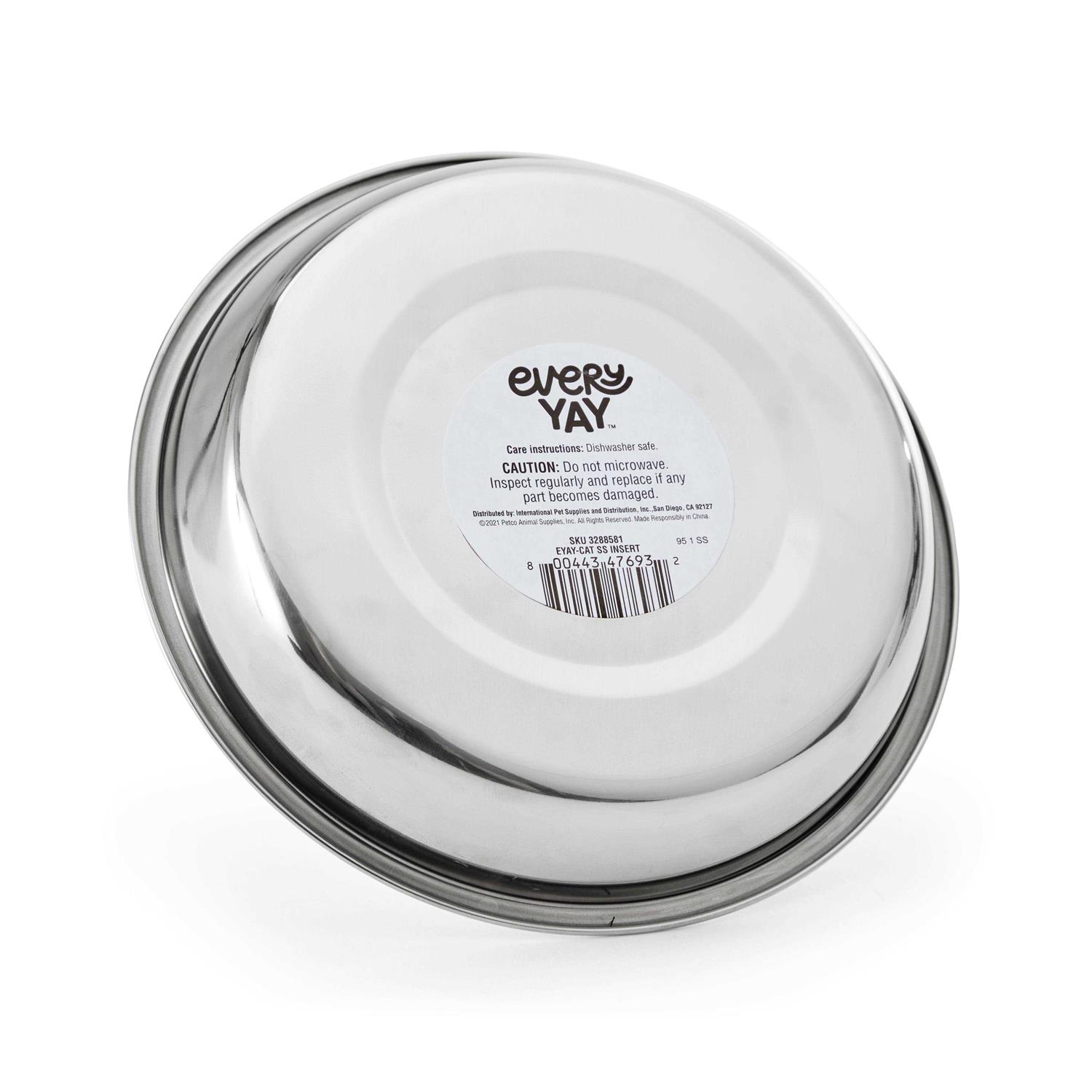 EveryYay Dining In Stainless Steel Bowl Insert for Cats - Healthber