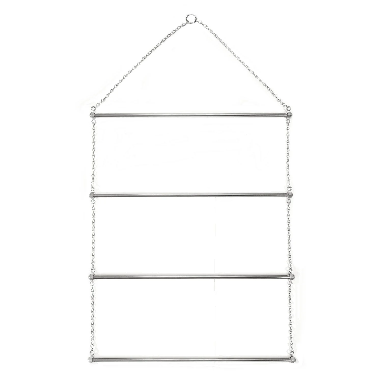 Chrome-Plated Steel Hanging Horse Blanket Storage Rack - Healthber