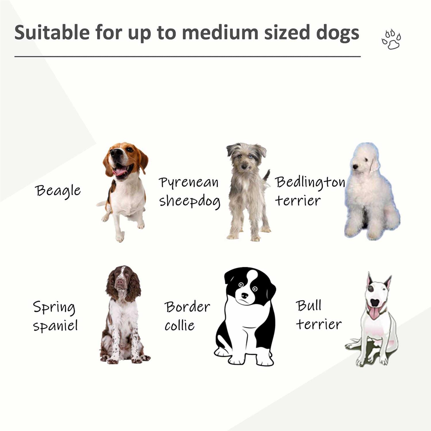 Pawhut Heavy Duty Dog Crate Metal Kennel and Cage Dog Playpen with Lockable Wheels, Slide-out Tray, Food Bowl and Double Doors - Healthber