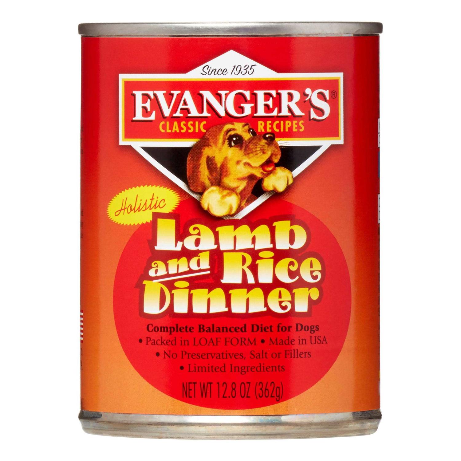 Evanger’s Classic Lamb and Rice Dinner Canned Dog Food - Healthber