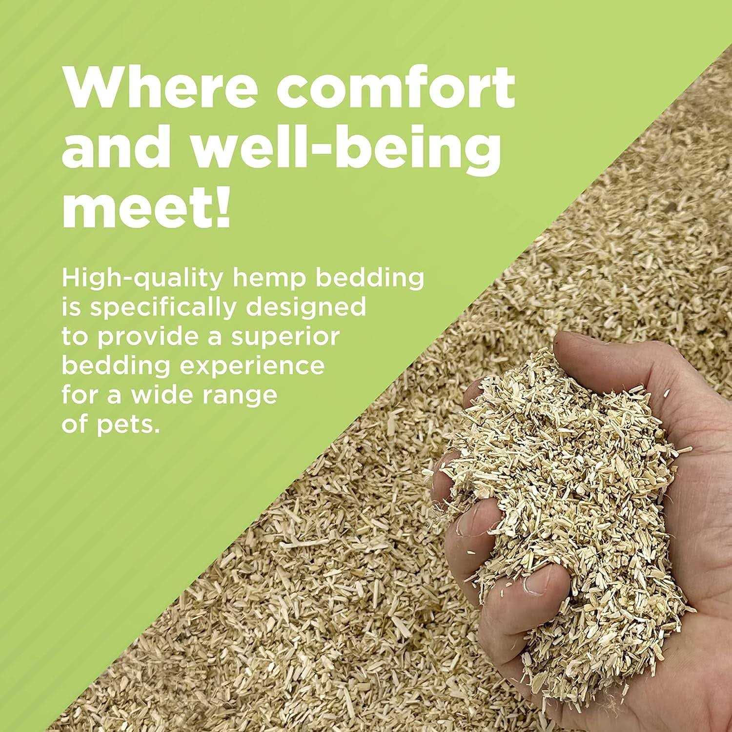 Bean Products Hemp Animal Bedding Super Absorbent Dust Free for Your Pet - Healthber