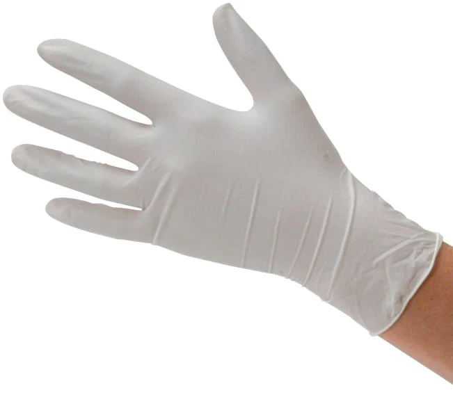 Latex Disposable Gloves, Box of 100 - Healthber