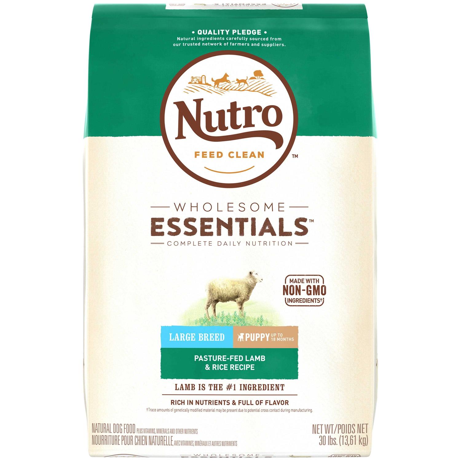 Nutro Wholesome Essentials Large Breed Puppy Lamb & Rice Dry Dog Food - Healthber